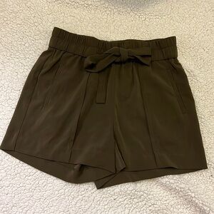 High Waist Paperbag Shorts